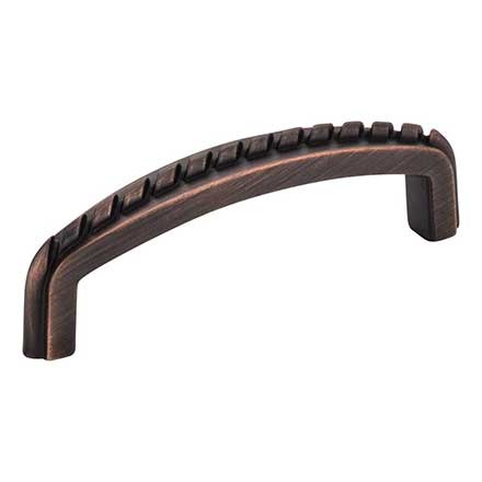 Elements [Z118-3DBAC] Die Cast Zinc Cabinet Pull Handle - Cypress Series - Standard Size - Brushed Oil Rubbed Bronze Finish - 3&quot; C/C - 3 7/16&quot; L