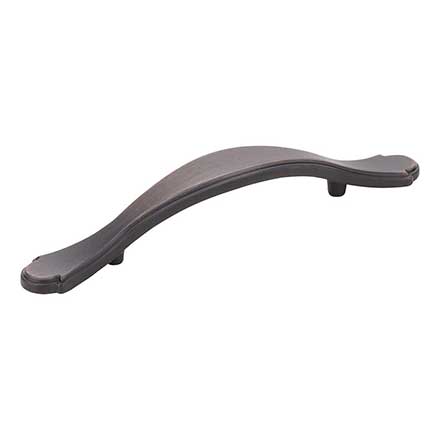 Elements [3108DBAC] Die Cast Zinc Cabinet Pull Handle - Gatsby Series - Standard Size - Brushed Oil Rubbed Bronze Finish - 3&quot; C/C - 5 5/16&quot; L