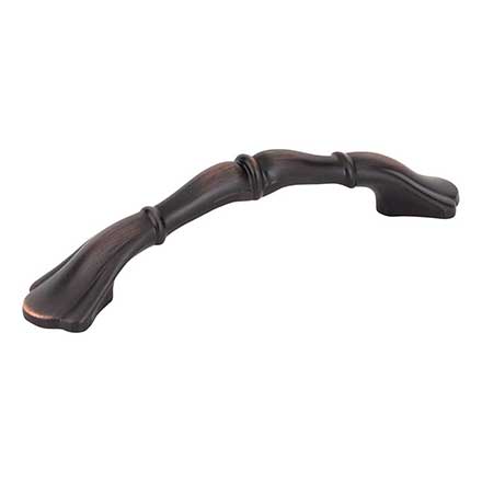 Elements [3308DBAC] Die Cast Zinc Cabinet Pull Handle - Gatsby Series - Standard Size - Brushed Oil Rubbed Bronze Finish - 3&quot; C/C - 4 1/2&quot; L
