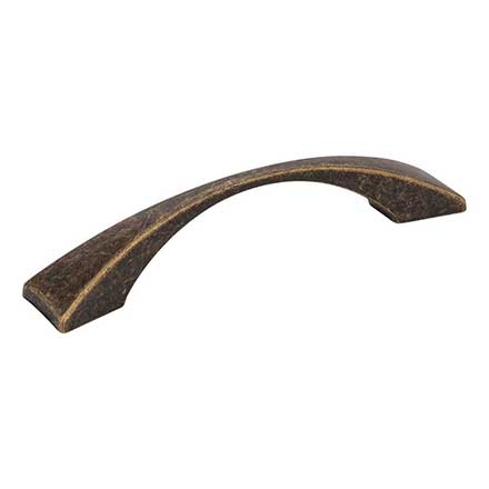 Elements [525-96ABM-D] Die Cast Zinc Cabinet Pull Handle - Glendale Series - Standard Size - Distressed Antique Brass Finish - 96mm C/C - 4 15/16" L