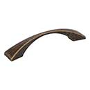 Elements [525-96ABM-D] Die Cast Zinc Cabinet Pull Handle - Glendale Series - Standard Size - Distressed Antique Brass Finish - 96mm C/C - 4 15/16&quot; L