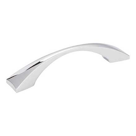 Elements [525-96PC] Die Cast Zinc Cabinet Pull Handle - Glendale Series - Standard Size - Polished Chrome Finish - 96mm C/C - 4 15/16&quot; L