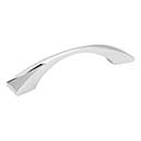 Elements [525-96PC] Die Cast Zinc Cabinet Pull Handle - Glendale Series - Standard Size - Polished Chrome Finish - 96mm C/C - 4 15/16&quot; L