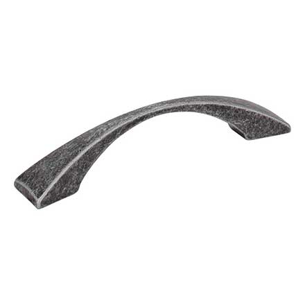 Elements [525-96SIM] Die Cast Zinc Cabinet Pull Handle - Glendale Series - Standard Size - Distressed Antique Silver Finish - 96mm C/C - 4 15/16" L