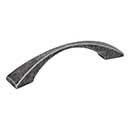 Elements [525-96SIM] Die Cast Zinc Cabinet Pull Handle - Glendale Series - Standard Size - Distressed Antique Silver Finish - 96mm C/C - 4 15/16&quot; L