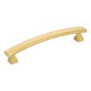 Elements [449-128BG] Die Cast Zinc Cabinet Pull Handle - Hadly Series - Oversized - Brushed Gold Finish - 128mm C/C - 6 1/16&quot; L