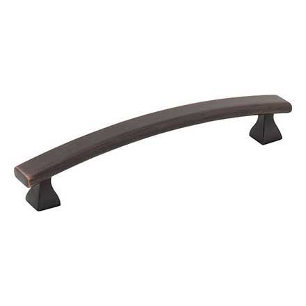 Elements [449-128DBAC] Die Cast Zinc Cabinet Pull Handle - Hadly Series - Oversized - Brushed Oil Rubbed Bronze Finish - 128mm C/C - 6 1/16" L