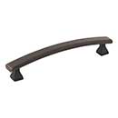 Elements [449-128DBAC] Die Cast Zinc Cabinet Pull Handle - Hadly Series - Oversized - Brushed Oil Rubbed Bronze Finish - 128mm C/C - 6 1/16&quot; L