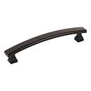 Elements [449-128MB] Die Cast Zinc Cabinet Pull Handle - Hadly Series - Oversized - Matte Black Finish - 128mm C/C - 6 1/16&quot; L
