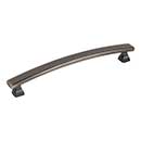 Elements [449-160BNBDL] Die Cast Zinc Cabinet Pull Handle - Hadly Series - Oversized - Brushed Pewter Finish - 160mm C/C - 7 5/16&quot; L