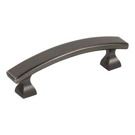 Elements [449-3BNBDL] Die Cast Zinc Cabinet Pull Handle - Hadly Series - Standard Size - Brushed Pewter Finish - 3" C/C - 4" L