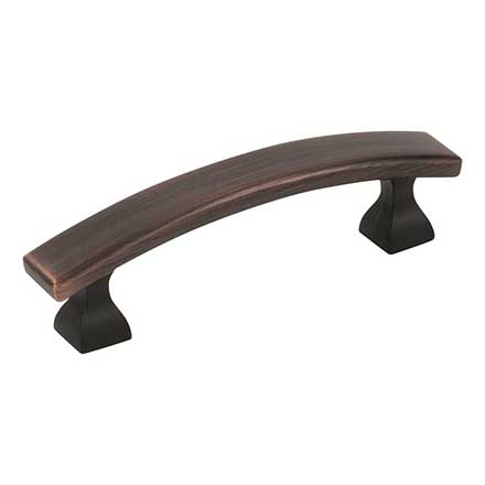 Elements [449-3DBAC] Die Cast Zinc Cabinet Pull Handle - Hadly Series - Standard Size - Brushed Oil Rubbed Bronze Finish - 3&quot; C/C - 4&quot; L