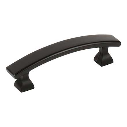 Elements [449-3MB] Die Cast Zinc Cabinet Pull Handle - Hadly Series - Standard Size - Matte Black Finish - 3&quot; C/C - 4&quot; L
