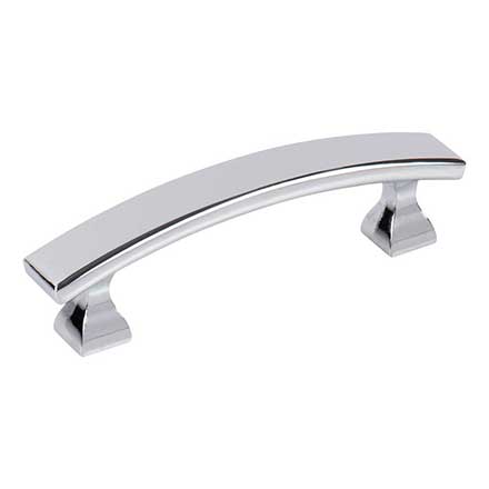 Elements [449-3PC] Die Cast Zinc Cabinet Pull Handle - Hadly Series - Standard Size - Polished Chrome Finish - 3&quot; C/C - 4&quot; L