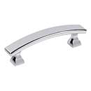 Elements [449-3PC] Die Cast Zinc Cabinet Pull Handle - Hadly Series - Standard Size - Polished Chrome Finish - 3&quot; C/C - 4&quot; L