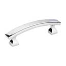 Elements [449-3PC] Die Cast Zinc Cabinet Pull Handle - Hadly Series - Standard Size - Polished Chrome Finish - 3" C/C - 4" L