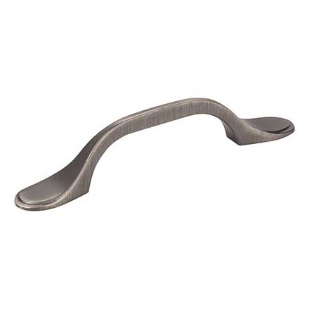 Elements [254-3BNBDL] Die Cast Zinc Cabinet Pull Handle - Kenner Series - Standard Size - Brushed Pewter Finish - 3" C/C - 5" L