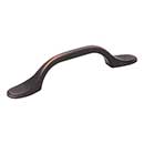 Elements [254-3DBAC] Die Cast Zinc Cabinet Pull Handle - Kenner Series - Standard Size - Brushed Oil Rubbed Bronze Finish - 3&quot; C/C - 5&quot; L