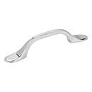 Elements [254-3PC] Die Cast Zinc Cabinet Pull Handle - Kenner Series - Standard Size - Polished Chrome Finish - 3&quot; C/C - 5&quot; L