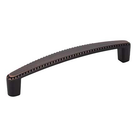 Elements [Z115-128DBAC] Die Cast Zinc Cabinet Pull Handle - Lindos Series - Oversized - Brushed Oil Rubbed Bronze Finish - 128mm C/C - 5 9/16&quot; L