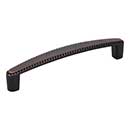 Elements [Z115-128DBAC] Die Cast Zinc Cabinet Pull Handle - Lindos Series - Oversized - Brushed Oil Rubbed Bronze Finish - 128mm C/C - 5 9/16" L