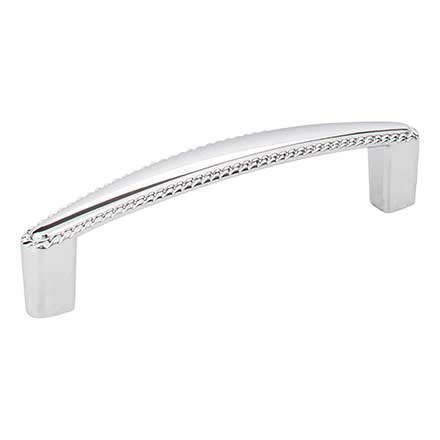 Elements [Z115-96PC] Die Cast Zinc Cabinet Pull Handle - Lindos Series - Standard Size - Polished Chrome Finish - 96mm C/C - 4 5/16&quot; L