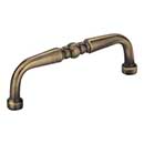 Elements [Z259-3AB] Die Cast Zinc Cabinet Pull Handle - Madison Series - Standard Size - Brushed Antique Brass Finish - 3&quot; C/C - 3 3/8&quot; L