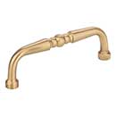 Elements [Z259-3SB] Die Cast Zinc Cabinet Pull Handle - Madison Series - Standard Size - Satin Brass Finish - 3" C/C - 3 3/8" L