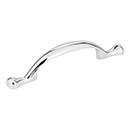 Elements [897-3PC] Die Cast Zinc Cabinet Pull Handle - Merryville Series - Standard Size - Polished Chrome Finish - 3&quot; C/C - 5 1/8&quot; L