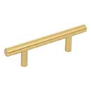 Elements [136BG] Plated Steel Cabinet Bar Pull Handle - Naples Series - Standard Size - Brushed Gold Finish - 3" C/C - 5 3/8" L