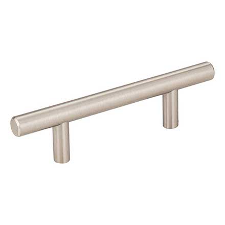 Elements [136SN] Plated Steel Cabinet Bar Pull Handle - Naples Series - Standard Size - Satin Nickel Finish - 3" C/C - 5 3/8" L
