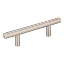 Elements [136SN] Plated Steel Cabinet Bar Pull Handle - Naples Series - Standard Size - Satin Nickel Finish - 3&quot; C/C - 5 3/8&quot; L