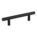 Elements [154SSMB] Hollow Stainless Steel Cabinet Bar Pull Handle - Naples Series - Standard Size - Matte Black Finish - 96mm C/C - 6 1/16&quot; L