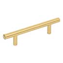 Elements [156BG] Plated Steel Cabinet Bar Pull Handle - Naples Series - Standard Size - Brushed Gold Finish - 96mm C/C - 6 1/8&quot; L