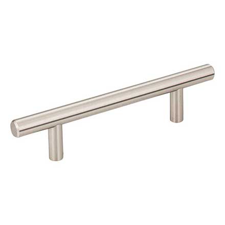 Elements [156SN] Plated Steel Cabinet Bar Pull Handle - Naples Series - Standard Size - Satin Nickel Finish - 96mm C/C - 6 1/8" L