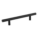 Elements [204SSMB] Hollow Stainless Steel Cabinet Bar Pull Handle - Naples Series - Oversized - Matte Black Finish - 128mm C/C - 8 1/16" L