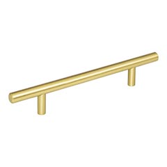 Elements [206BG] Plated Steel Cabinet Bar Pull Handle - Naples Series - Oversized - Brushed Gold Finish - 128mm C/C - 8 1/8&quot; L