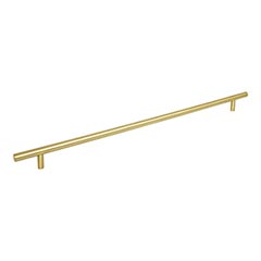 Elements [496BG] Plated Steel Cabinet Bar Pull Handle - Naples Series - Oversized - Brushed Gold Finish - 416mm C/C - 19 1/2&quot; L