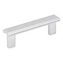 Elements [183-3PC] Die Cast Zinc Cabinet Pull Handle - Park Series - Standard Size - Polished Chrome Finish - 3&quot; C/C - 3 3/4&quot; L
