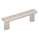 Elements [183-3SN] Die Cast Zinc Cabinet Pull Handle - Park Series - Standard Size - Satin Nickel Finish - 3&quot; C/C - 3 3/4&quot; L