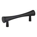 Elements [400MB] Die Cast Zinc Cabinet Pull Handle - Sedona Series - Standard Size - Matte Black Finish - 3&quot; C/C - 4&quot; L