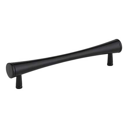 Elements [600MB] Die Cast Zinc Cabinet Pull Handle - Sedona Series - Oversized - Matte Black Finish - 128mm C/C - 6&quot; L