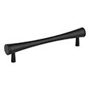 Elements [600MB] Die Cast Zinc Cabinet Pull Handle - Sedona Series - Oversized - Matte Black Finish - 128mm C/C - 6&quot; L