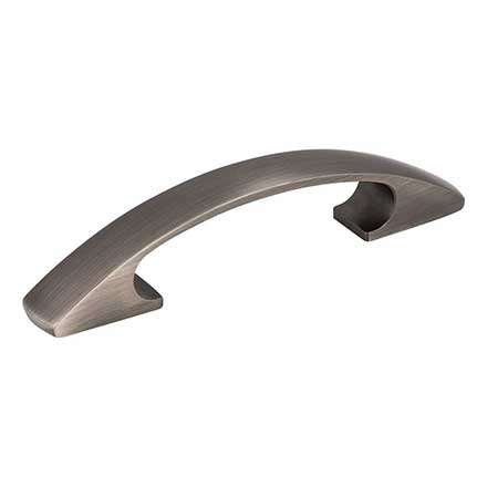 Elements [771-3BNBDL] Die Cast Zinc Cabinet Pull Handle - Strickland Series - Standard Size - Brushed Pewter Finish - 3" C/C - 4 1/2" L