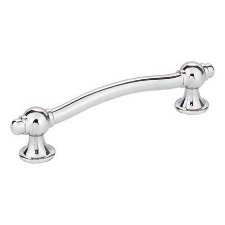 Elements [575-96PC] Die Cast Zinc Cabinet Pull Handle - Syracuse Series - Standard Size - Polished Chrome Finish - 96mm C/C - 4 7/8&quot; L