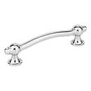 Elements [575-96PC] Die Cast Zinc Cabinet Pull Handle - Syracuse Series - Standard Size - Polished Chrome Finish - 96mm C/C - 4 7/8&quot; L