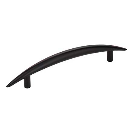 Elements [413321] Die Cast Zinc Cabinet Pull Handle - Verona Series - Oversized - Matte Black Finish - 128mm C/C - 7 3/8&quot; L