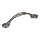 Elements [647-3BNBDL] Die Cast Zinc Cabinet Pull Handle - Watervale Series - Standard Size - Brushed Pewter Finish - 3&quot; C/C - 4 5/8&quot; L