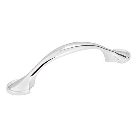 Elements [647-3PC] Die Cast Zinc Cabinet Pull Handle - Watervale Series - Standard Size - Polished Chrome Finish - 3&quot; C/C - 4 5/8&quot; L