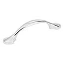 Elements [647-3PC] Die Cast Zinc Cabinet Pull Handle - Watervale Series - Standard Size - Polished Chrome Finish - 3&quot; C/C - 4 5/8&quot; L